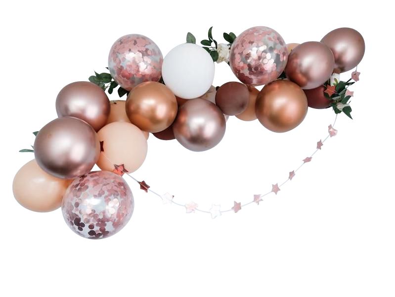 rose gold balloon arch kit display