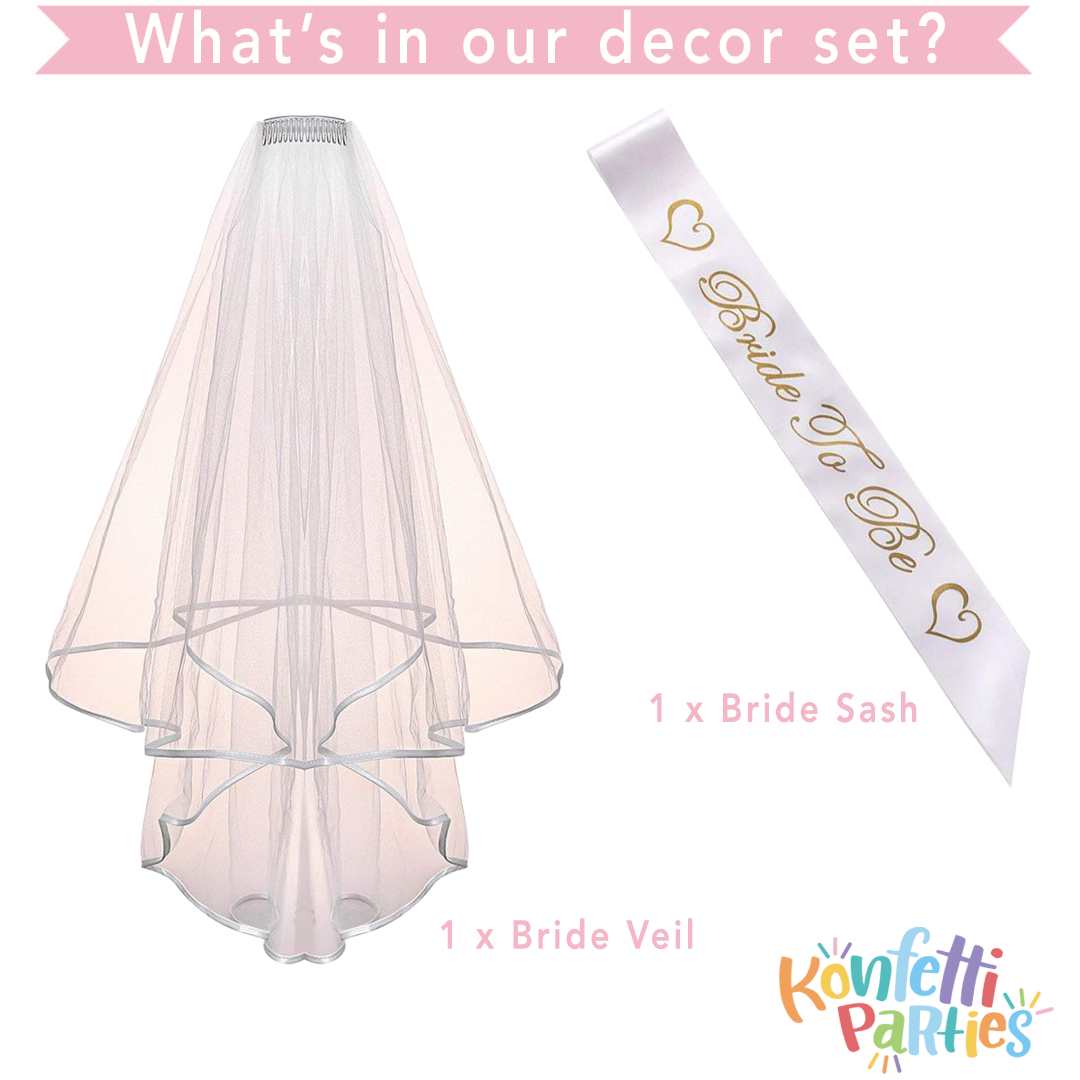 Bride To Be - Sash & Veil
