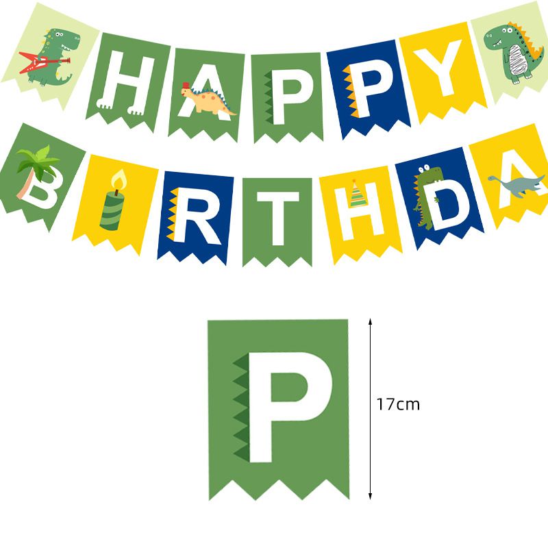 dinosaur happy birthday bunting