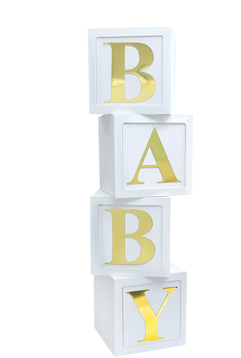 B.A.B.Y Box - Elegant White & Gold – Konfetti Parties