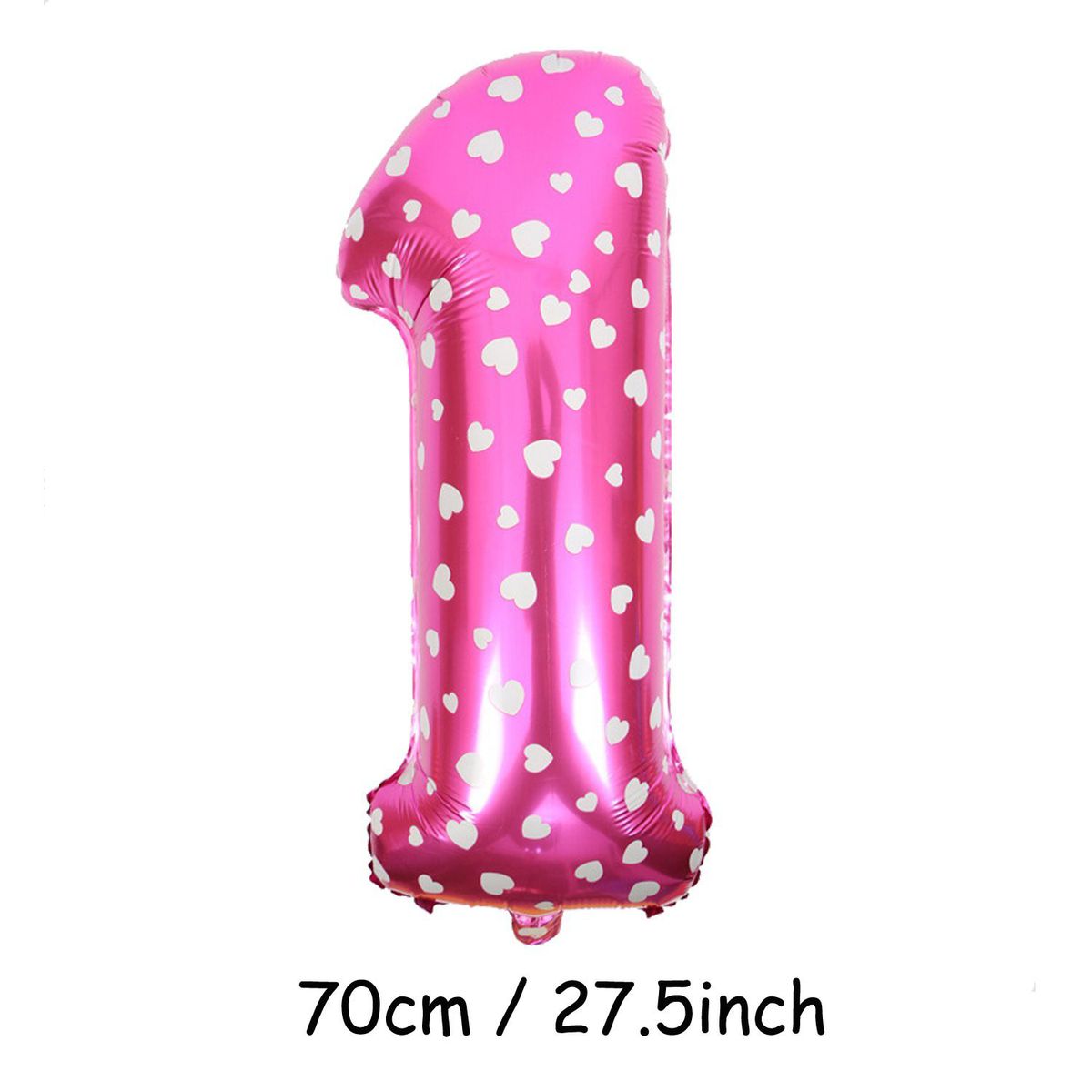 number one pink foil balloon 