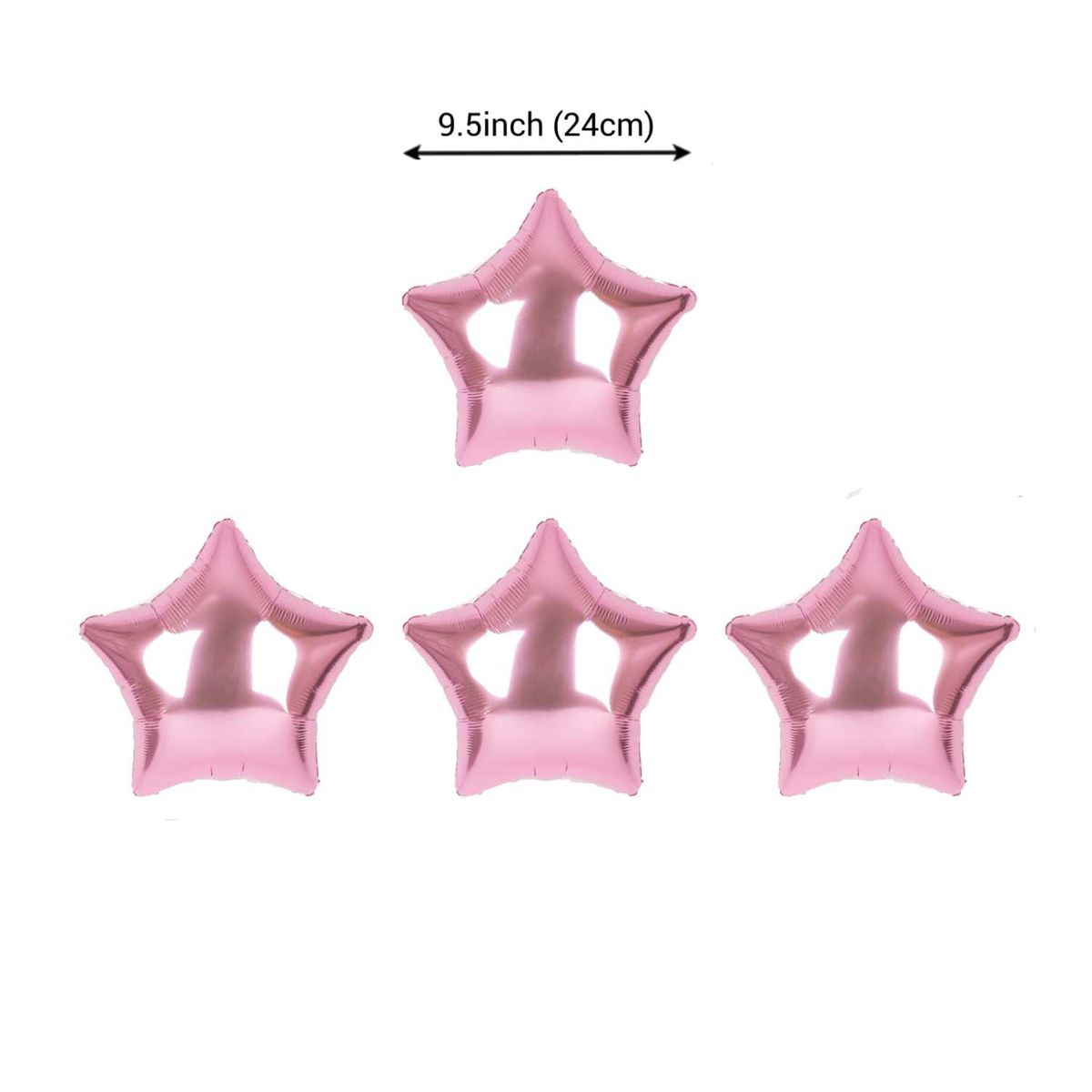pink star foil balloons 