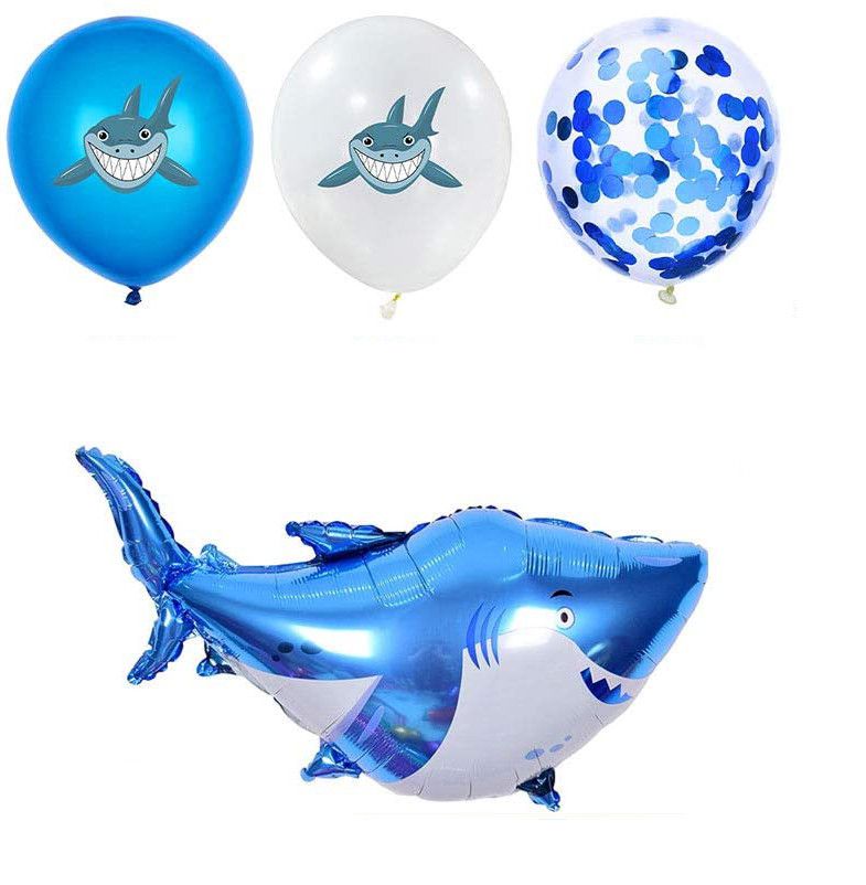 Party Balloon Banner Kit - Shark Birthday Party set – Konfetti Parties