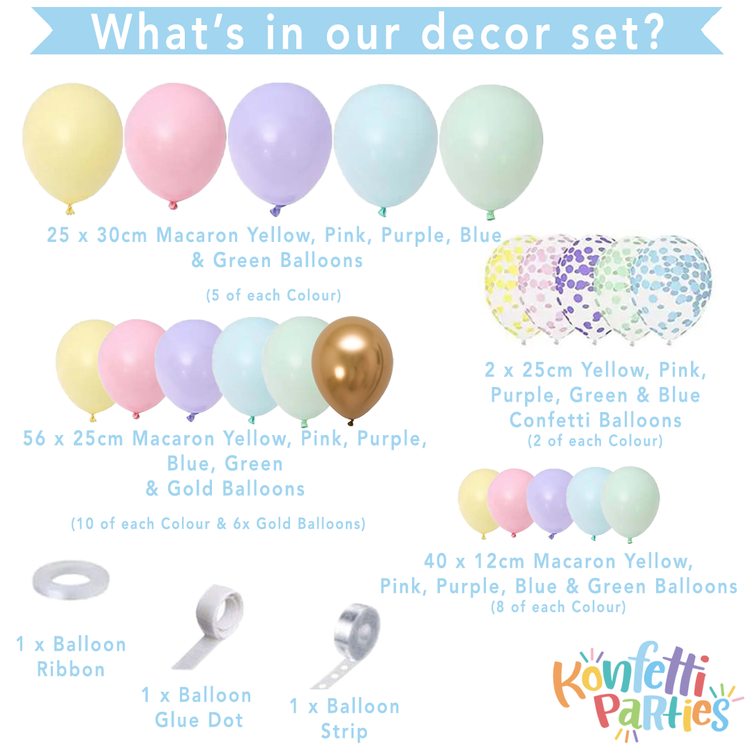 Balloon Arch Kit - Confetti Pastel Macaron