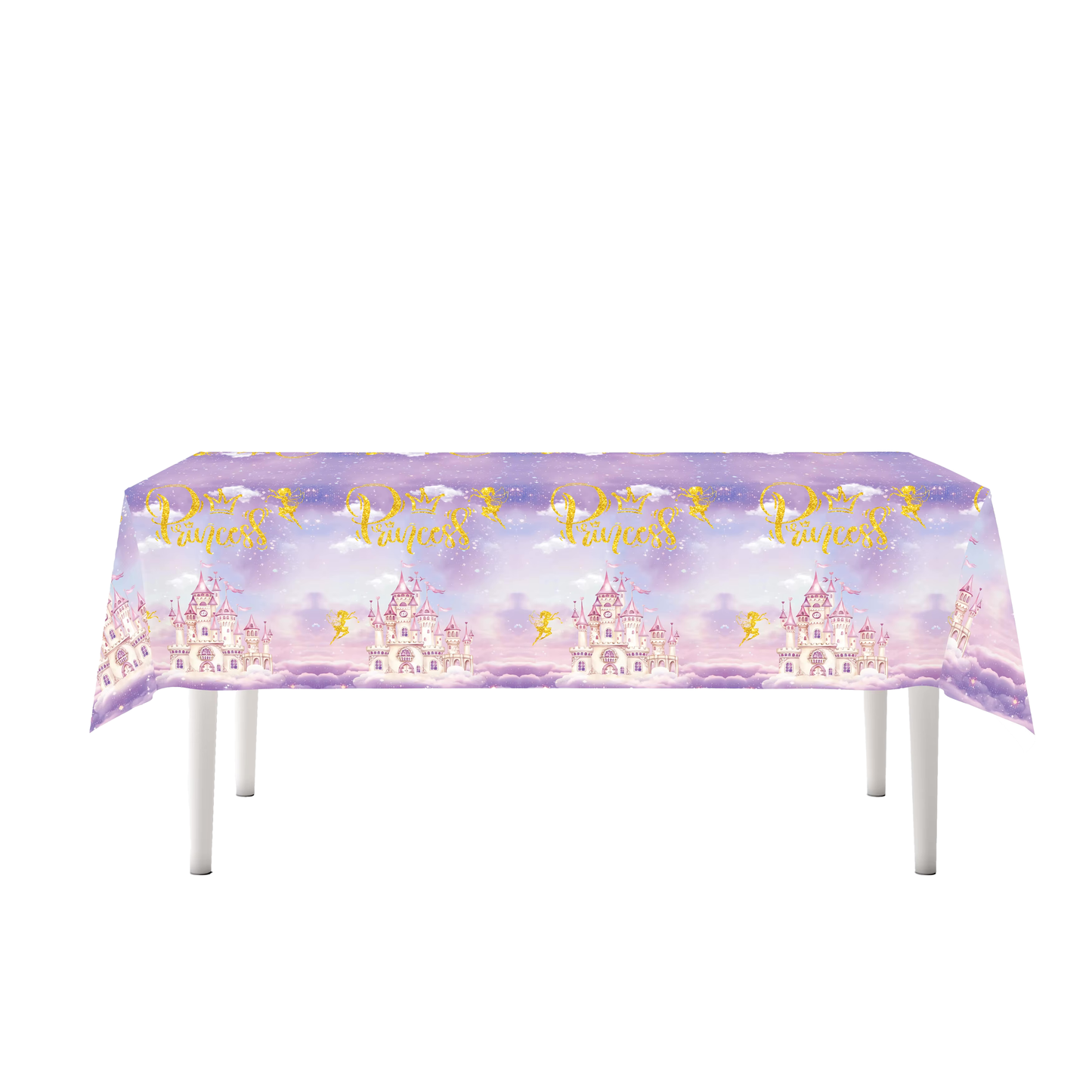 Birthday Party Table setting DIY Decoration Set - Purple Princess