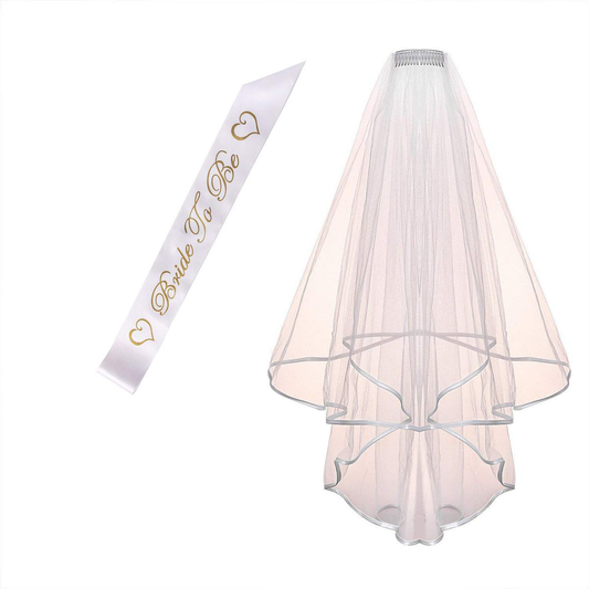 Bride To Be - Sash & Veil