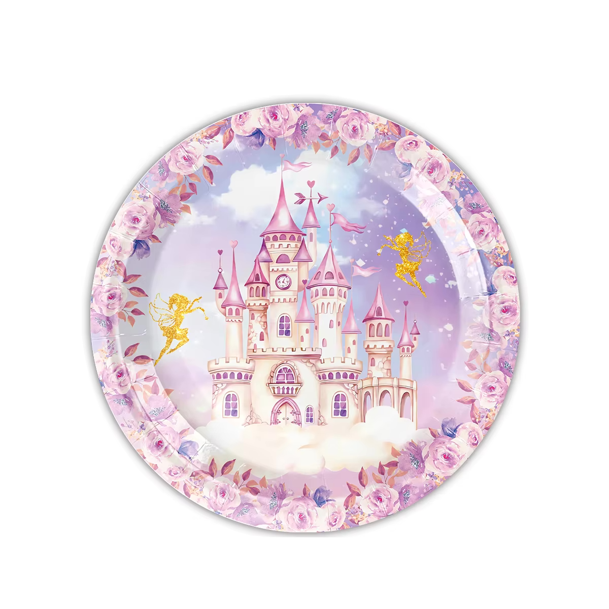Birthday Party Table setting DIY Decoration Set - Purple Princess