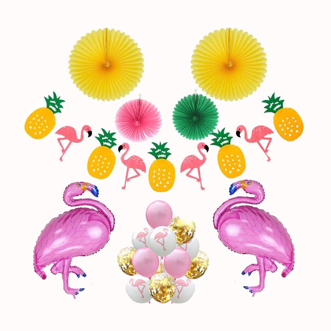 Boland Tropical Flamingo Party Door Banner